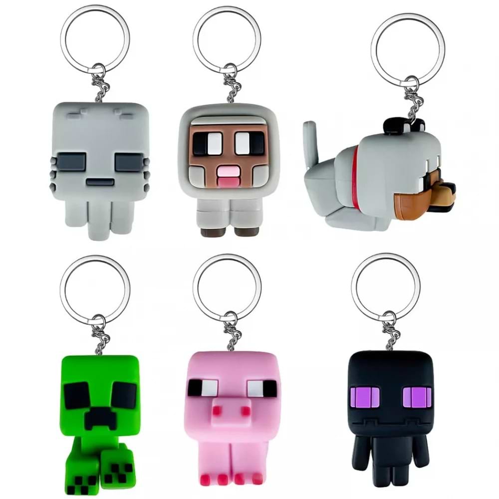 Брелок Minecraft Резиновая фигурка с подвеской в ассортименте (JTMIN-35201-2)