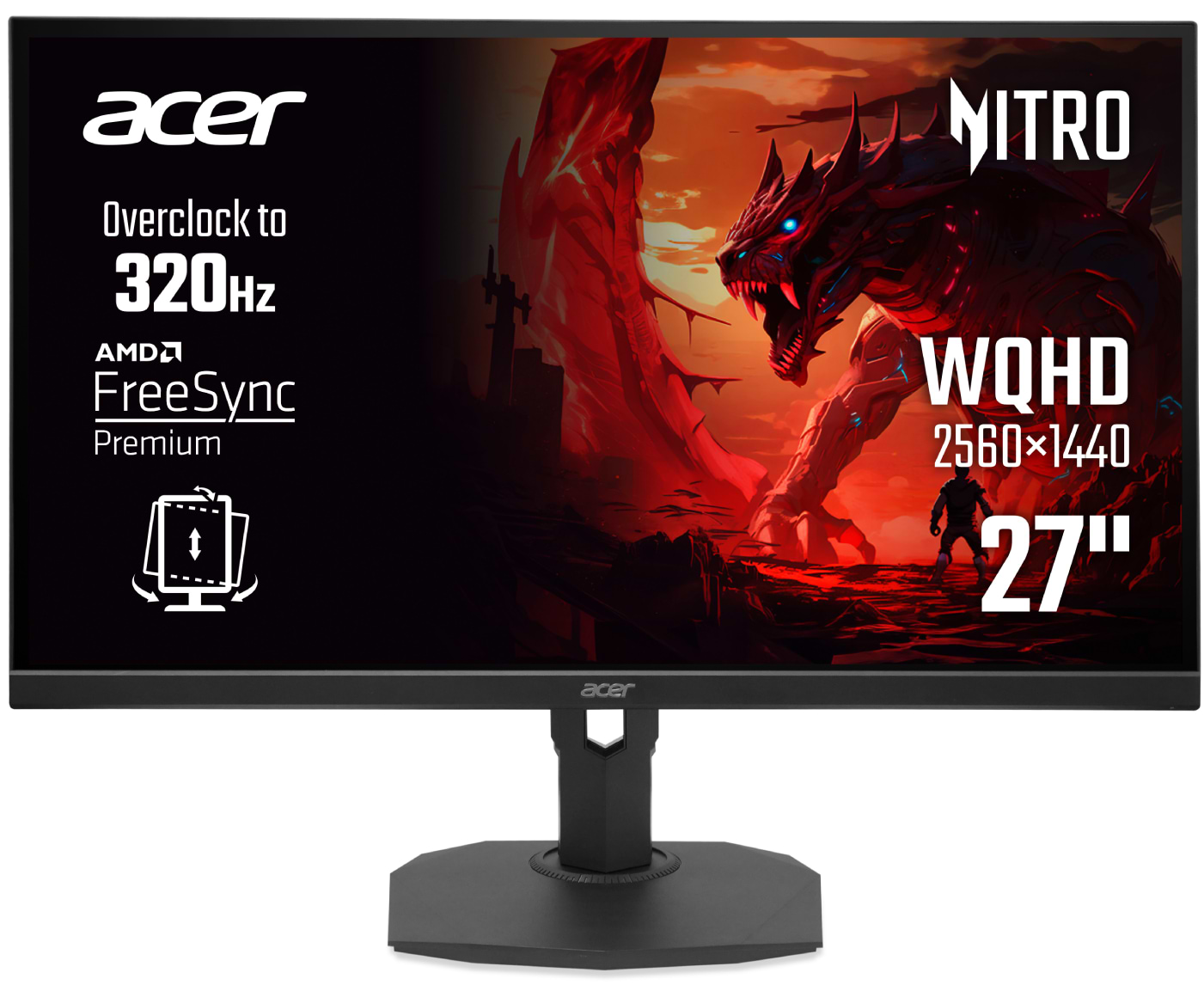 Уцінка - Монітор ігровий Acer Nitro XF273UF3bmiiprx (UM.HX3EE.329)
