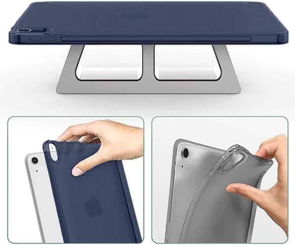 Фото - Чохол для планшета BeCover Tri Fold Hard for Apple iPad Air (4/5) 2020/2022 10.9'' Deep Blue (711128)