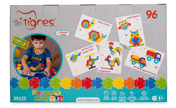 Фото - Мозаїка для малюків Tigres Фантазія 96 ел. (39125)