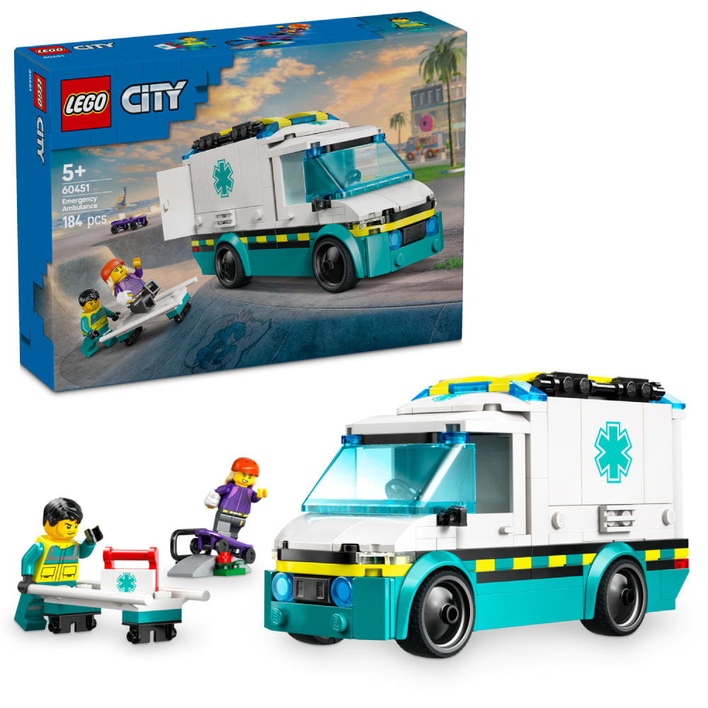 Уценка - Конструктор LEGO City Скорая помощь (60451)