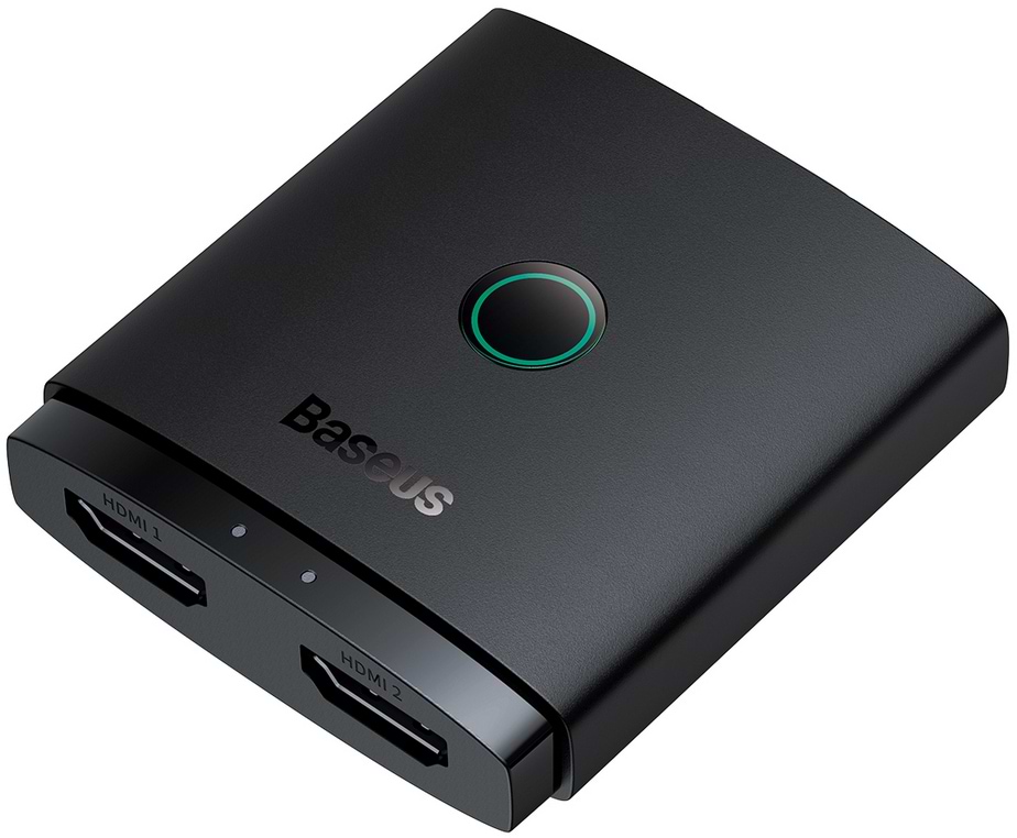 Уцінка - Перехідник HDMI Baseus AirJoy Series 2-in-1 Bidirectional HDMI Switch Cluster Black (B01331105111-00)