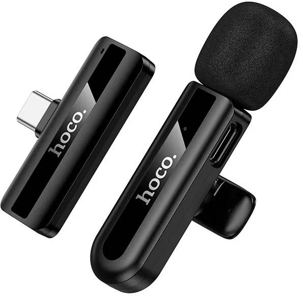 Мікрофон для смартфона HOCO L20 Type-C Black (6942007655491) - Фото 1