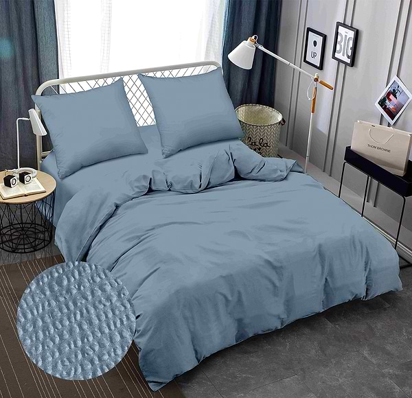 Фото - Комплект постільної білизни Zastelli GRAY-GRAPHITE жатка 2х145х210 Сірий (20912)