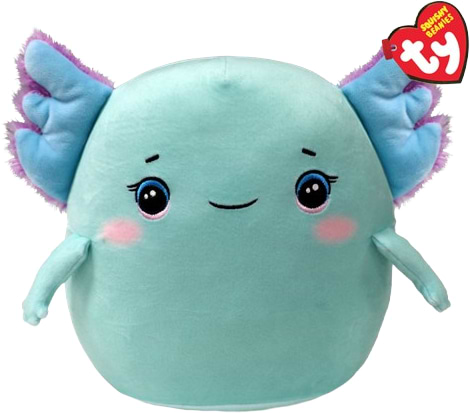 Мягкая игрушка подушка TY Squish-a-boos Аксолотль Charlie 20 см (39394)