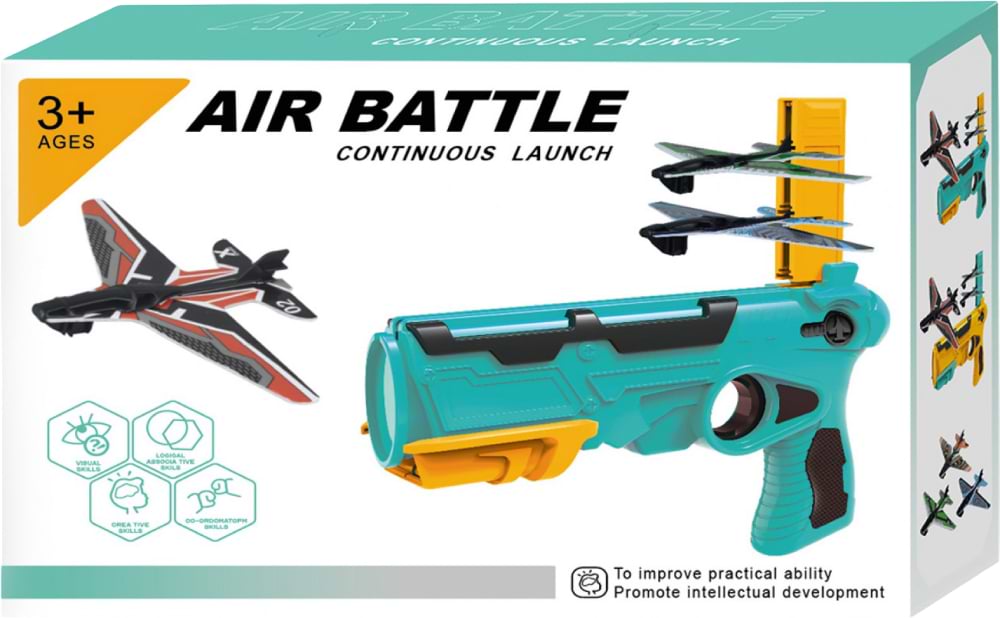 Уцінка - Бластер багатозарядний Air Battle Пістолет-катапульта з літаками (HT-016)