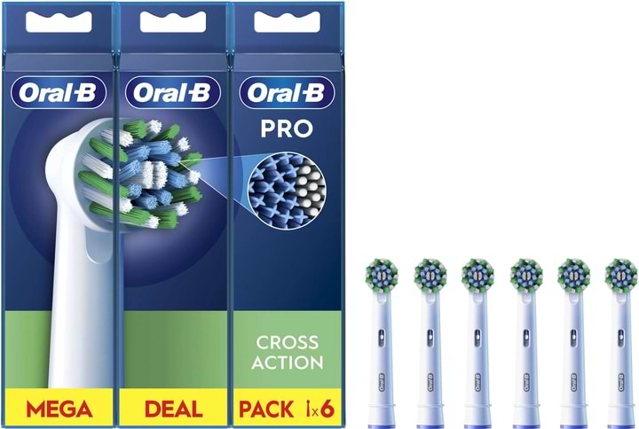 Насадка для зубної щітки Oral-B Braun Cross Action EB50RX 6 шт - Фото 1