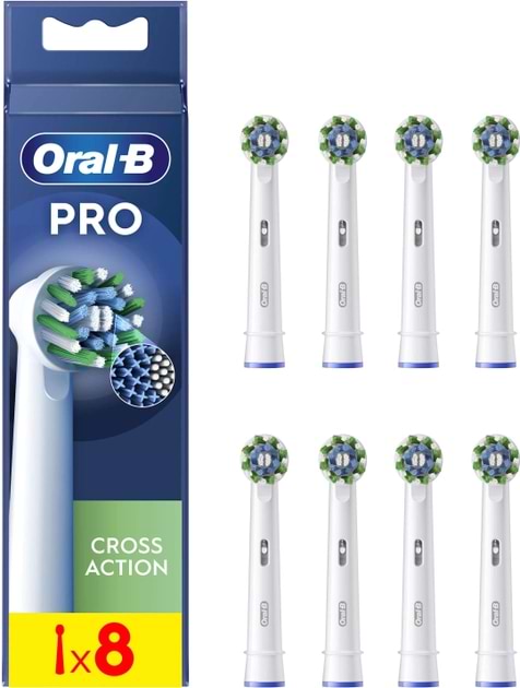 Фото - Насадка для зубной щетки Oral-B Braun Cross Action EB50RX 8 шт