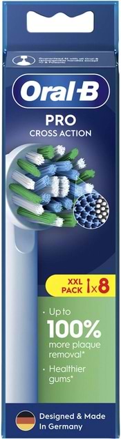 Фото - Насадка для зубной щетки Oral-B Braun Cross Action EB50RX 8 шт