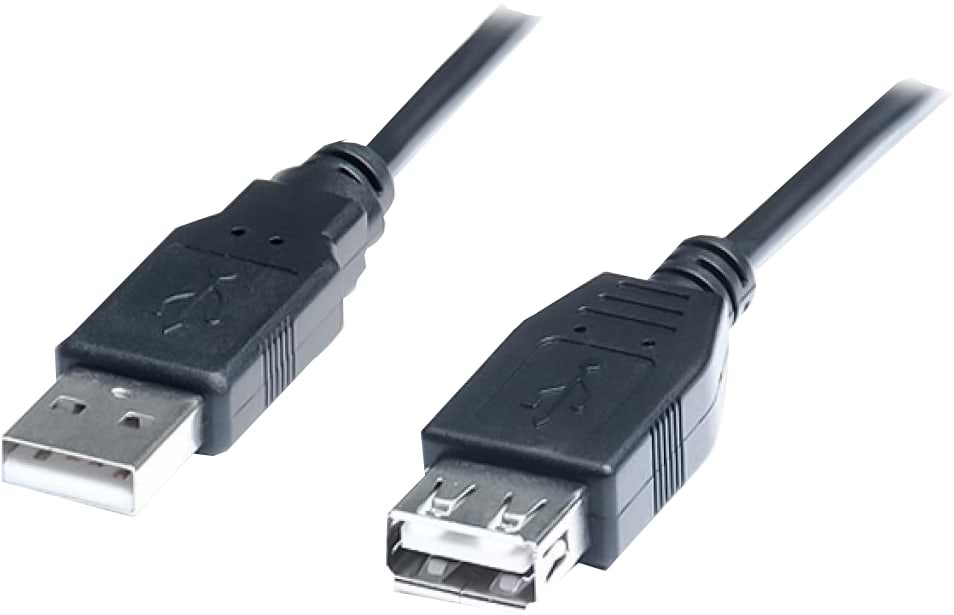 Уценка - Кабель USB type A - USB type A Atcom USB2.0 AM/AF 1.5m (17206)