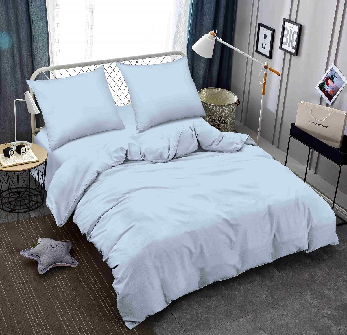 Комплект постельного белья Zastelli BLUE жатка 2х145х210 Голубой (20988)