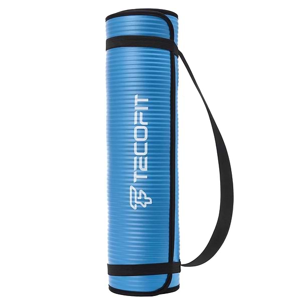 Фото - Килимок для йоги та фітнесу TECOFIT Коврик/мат TECOFIT NBR 183x61x1 см Blue-Black +чехол-сумка в подарок (TOP18124795/1)