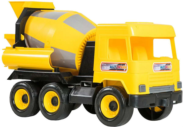 Фото - Базовый игровой транспорт для малыша Tigres Авто Middle Truck - бетономешалка (желтый) в коробке (39493)