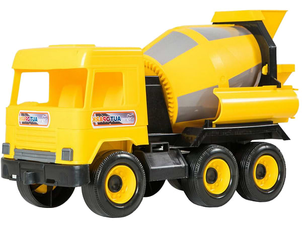 Фото - Базовый игровой транспорт для малыша Tigres Авто Middle Truck - бетономешалка (желтый) в коробке (39493)