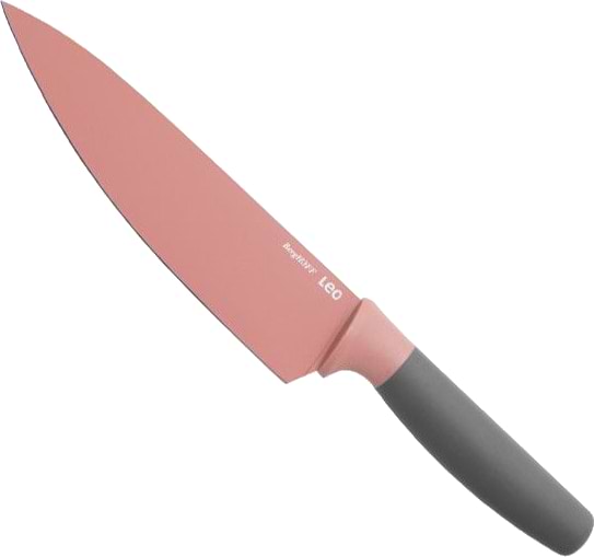 Фото - Ніж кухаря Berghoff 3950111 LEO 19 см з покриттям рожевий