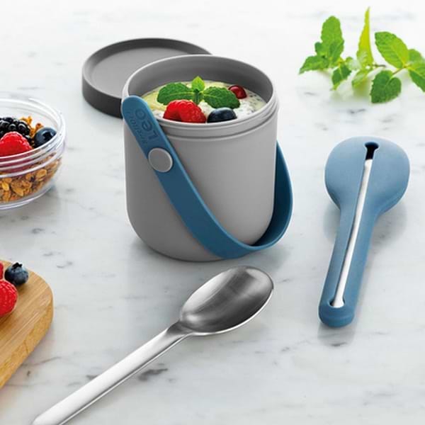 Фото - Набор емкостей для хранения Berghoff 3950235 LEO ланчбакс (0,18л/0,45л) + набор приборов