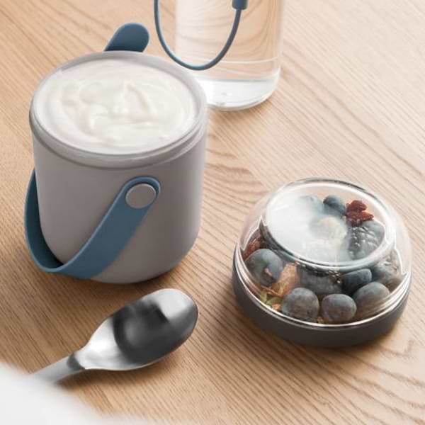 Фото - Набор емкостей для хранения Berghoff 3950235 LEO ланчбакс (0,18л/0,45л) + набор приборов