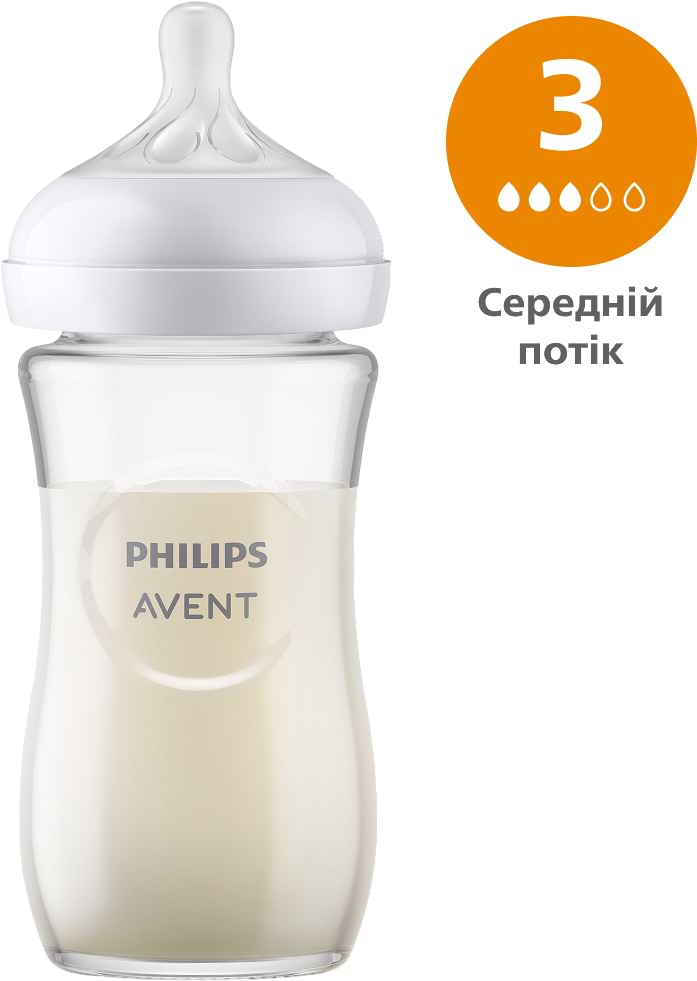 Уцінка - Пляшка для годування Philips AVENT Natural природний потік 240 мл, 1 шт. (SCY933/01)