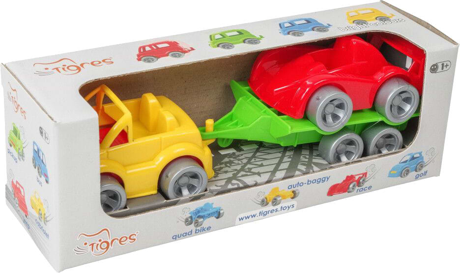 Базовий ігровий транспорт для малюка Tigres Набір авто "Kid cars Sport" 3 ел. (Кабріолет + гонка) (39542) - Фото 1