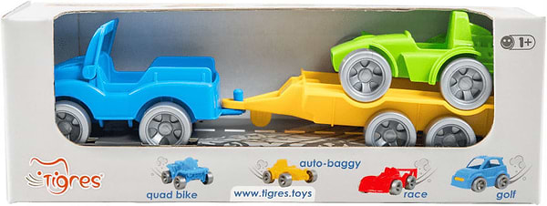 Фото - Базовый игровой транспорт для малыша Tigres Набор авто ''Kid cars Sport'' 3 эл. (Джип + багги) (39544)