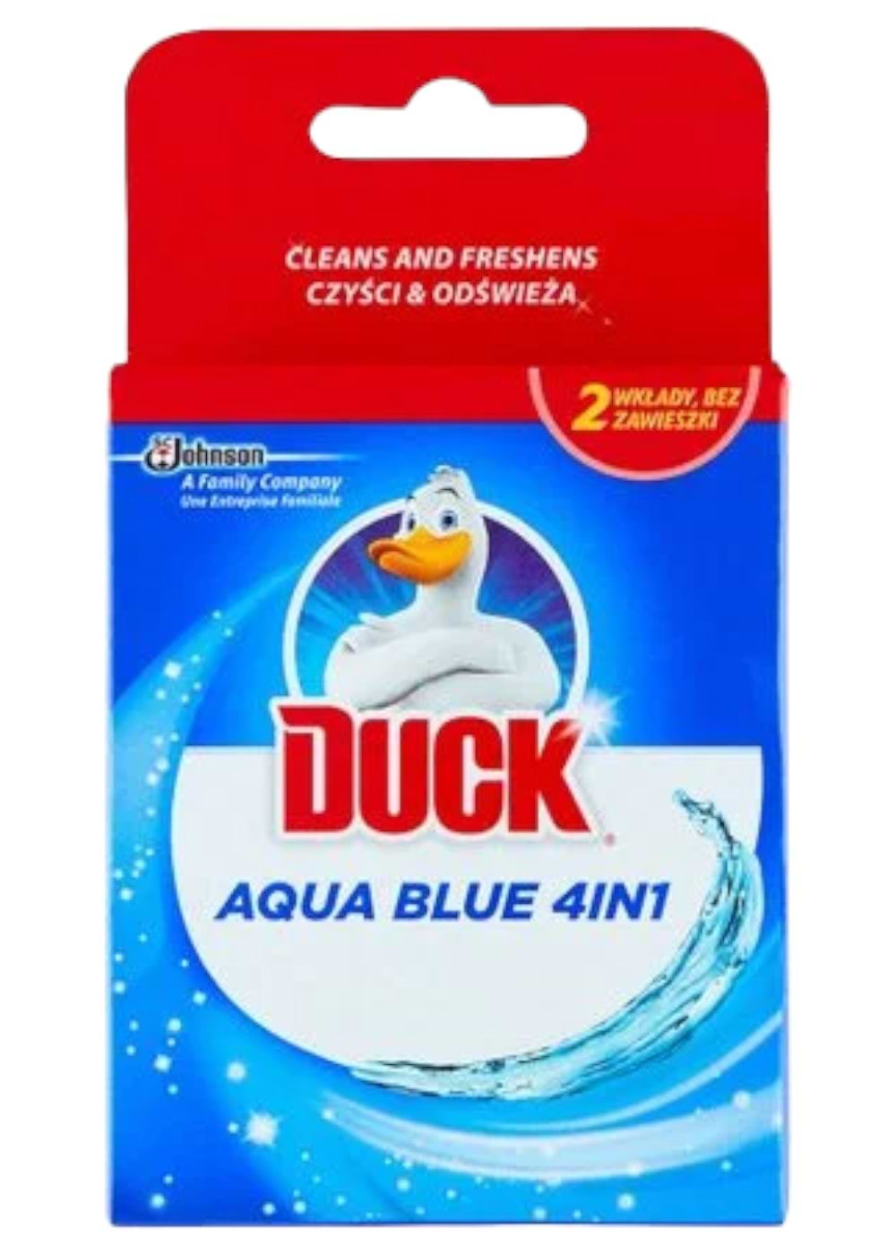 Туалетний блок SC Johnson Duck Aqua 4в1 Синій (5000204669756) - Фото 1