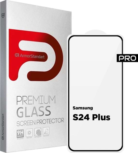 Фото - Уценка - Защитное стекло для смартфона ArmorStandart Pro for Samsung S24 Plus / S25 Plus Black (ARM72437)