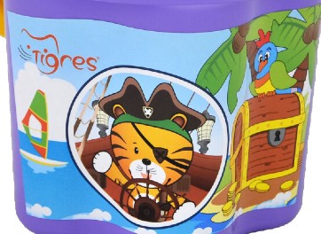 Фото - Ведро для игры в песочнице Tigres Цветочек фиолетовое (39628)