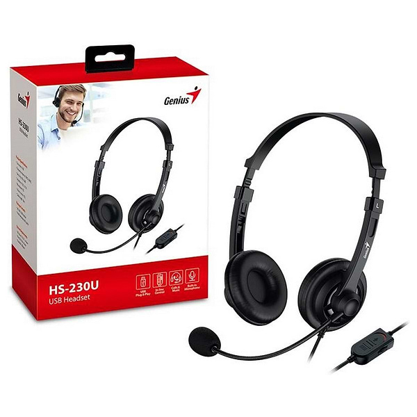 Фото - Навушники накладні дротові Genius HS-230U USB (31710021400)
