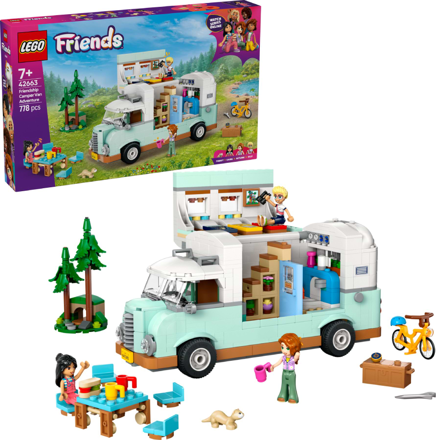 Уценка - Конструктор LEGO Friends Приключения на фургоне дружбы (42663)