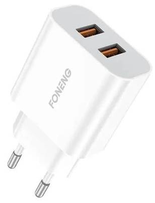 Сетевое зарядное устройство Foneng EU45 Dual USB Charger 2USBх2.4A White (EU45-CH-TC) + кабель USB Type C