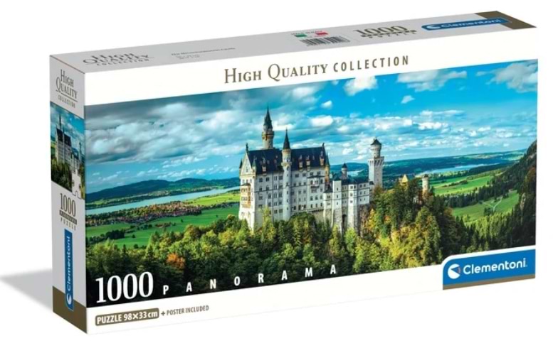 Пазли (8 +) Clementoni Замок Нойшвайнштайн 1000 ел. (39940)