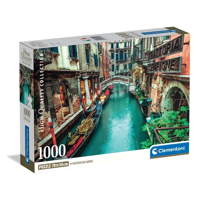 Пазли (8 +) Clementoni Канали Венеції 1000 ел. (39945)