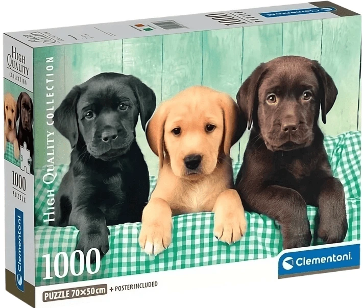 Пазли (8 +) Clementoni Три Лабрадора 1000 ел. (39946)
