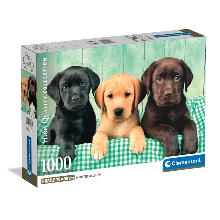 Пазли (8 +) Clementoni Три Лабрадора 1000 ел. (39946)