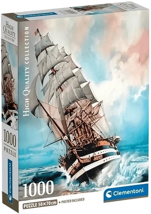 Пазлы (8+) Clementoni Парусник Америго Веспуччи 1000 эл. (39948)