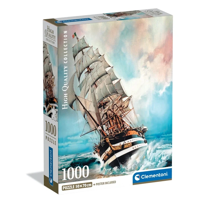 Пазли (8 +) Clementoni Вітрильник Амеріго Веспуччі 1000 ел. (39948)