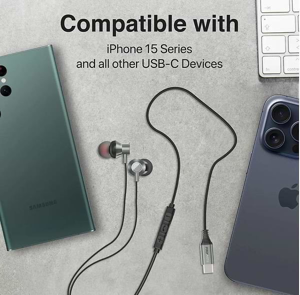 Фото - Навушники вкладиші дротові Promate silken-c.grey