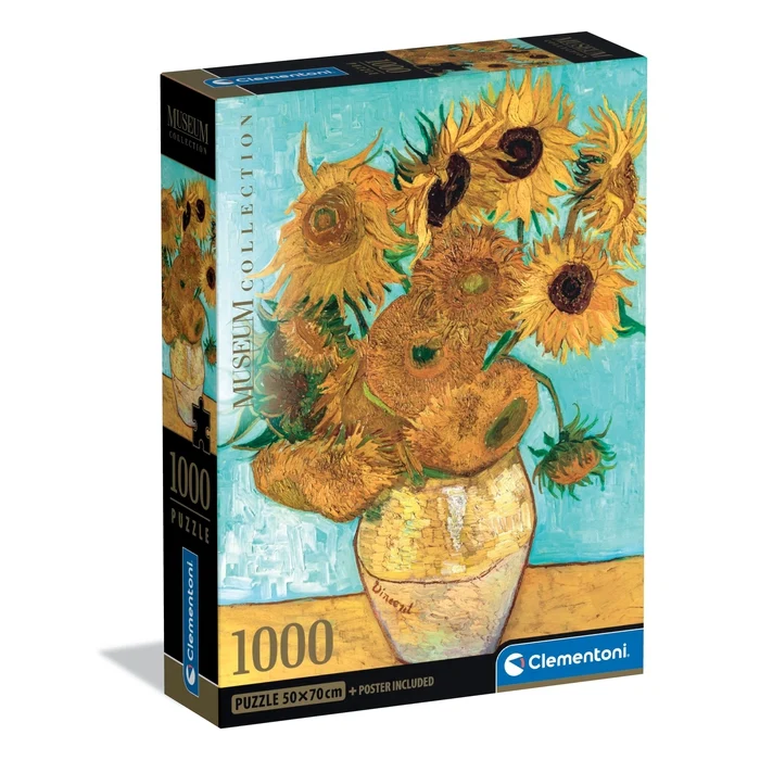 Пазли (8 +) Clementoni Вінсента ван Гог Соняшники 1000 ел. (39966)