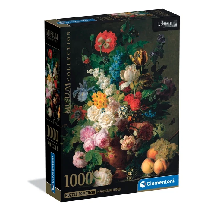 Пазли (8 +) Clementoni Жан-Франсуа Ван Даль Ваза з квітами 1000 ел. (39970)