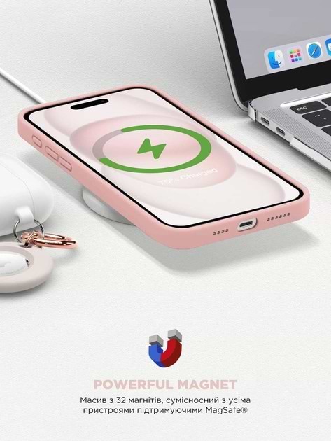Фото - Чохол для смартфону Armorstandart ICON2 MagSafe for Apple iPhone 15 Plus Light Pink (ARM72739)