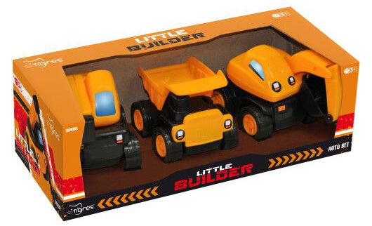 Инерционный игровой транспорт для малыша Tigres Набор авто "Little Builder" 3 шт. (39980)