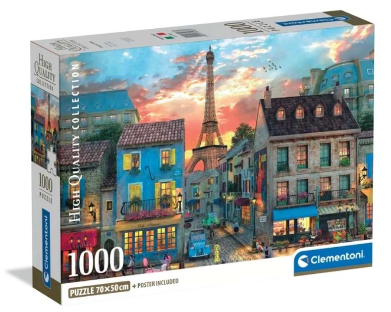 Пазли (8 +) Clementoni Вулицями  Парижу-Париж 1000 ел. (39983)