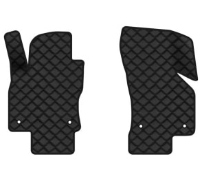 Коврики из экокожи в салон авто передние EVAtech для Octavia A7 AT Skoda 2013-2020 3 поколение Liftback EU (SK3639A2AV4BBB)