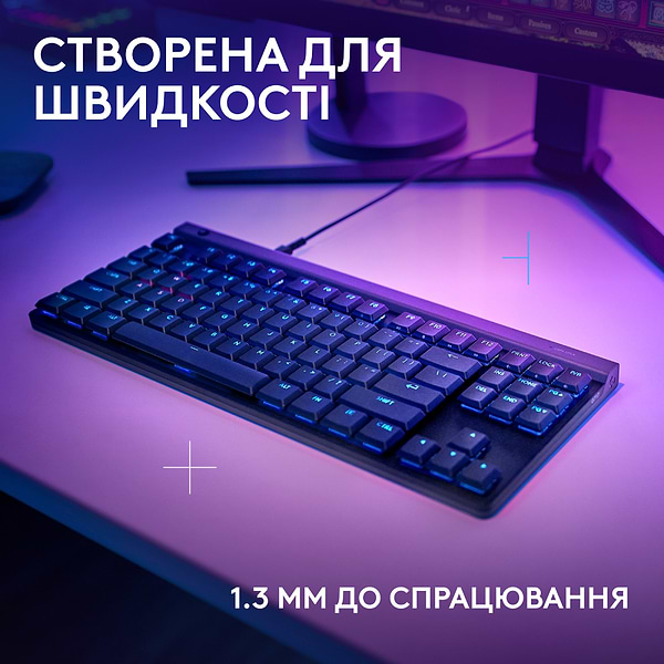 Фото - Клавиатура проводная игровая Logitech G515 TKL Wired Gaming Keyboard Black (920-014133)