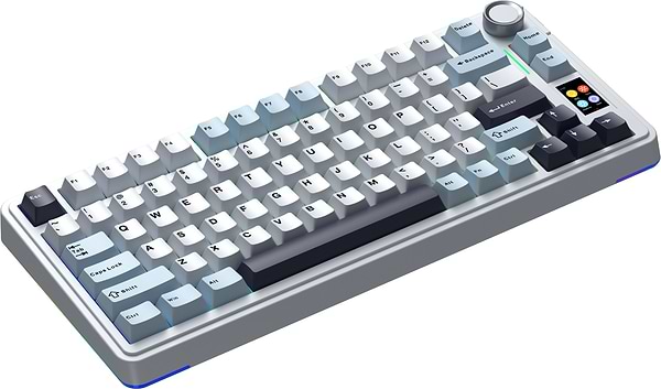 Фото - Клавиатура беспроводная игровая Aula S75Pro Wireless Keyboard Star Vector Switch, white, with UA layout (6978080502148)