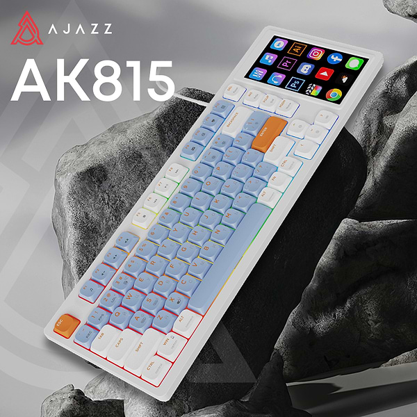 Фото - Клавиатура проводная игровая Ajazz AKP815 Red (AKP815-R-WBO)