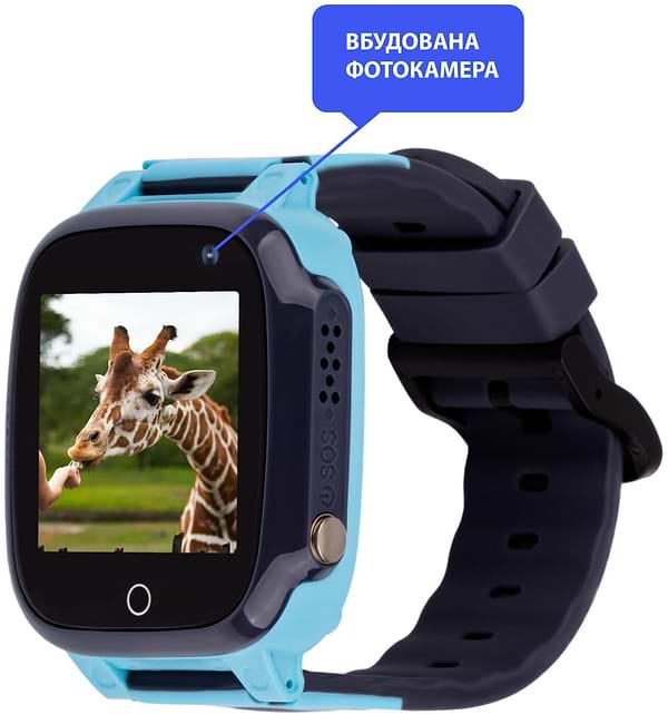 Фото - Дитячий годинник AmiGo GO008 Milky GPS WIFI Blue