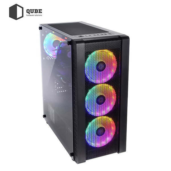 Фото - Системный блок QUBE QB i5 10400F RX 550 4GB 164 (i510400FRX 5504GB82)