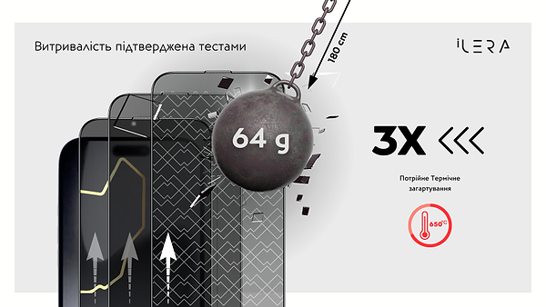 Фото - Защитное стекло для смартфона ILera DeLuxe Incognito Glass for iPhone 17 Pro (iLInDL17Pr)