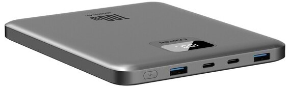Фото - Батарея мобільна Canyon PB-2008 LED FLAT 20000 mAh PD100W QC3.0 Dark Grey (CNE-CPB2008DG)